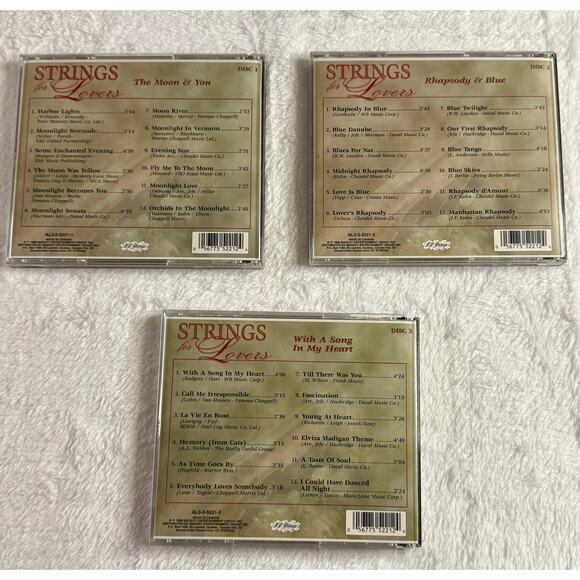 Strings for Lovers – 3 CD Set by The 101 Strings Orchestra (1996 Madacy, Canada) - Picture 2 of 9
